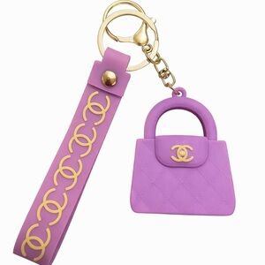 Fashion CC Purple Bag Charm